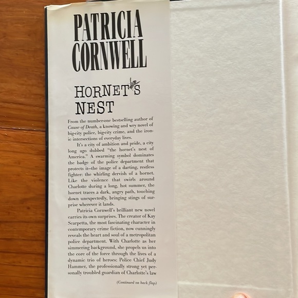 1st Edition 1st Print 1996 Patricia Cornwell Hornet’s Nest hardcover book NYT - Picture 5 of 14